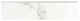 Porcelain Trims Marble Look Glossy Bullnose 3x12, White
