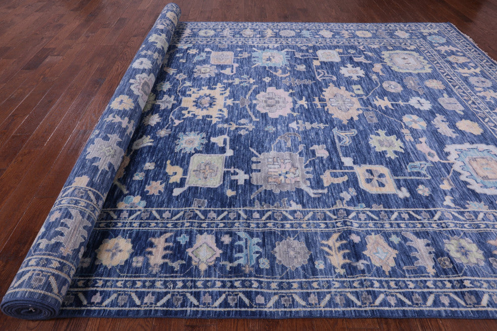 Turkish Oushak Handmade Wool Rug 10' 0" X 20' 1" - Q13395