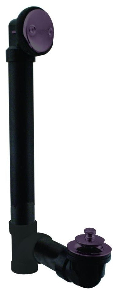 Twist and Close Sch. 40 ABS Bath Waste With 2-Hole Elbow, Oil Rubbed Bronze