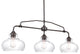 Kira Home Harlow 38" Farmhouse Kitchen Island Light, Glass Shades, Adjustable