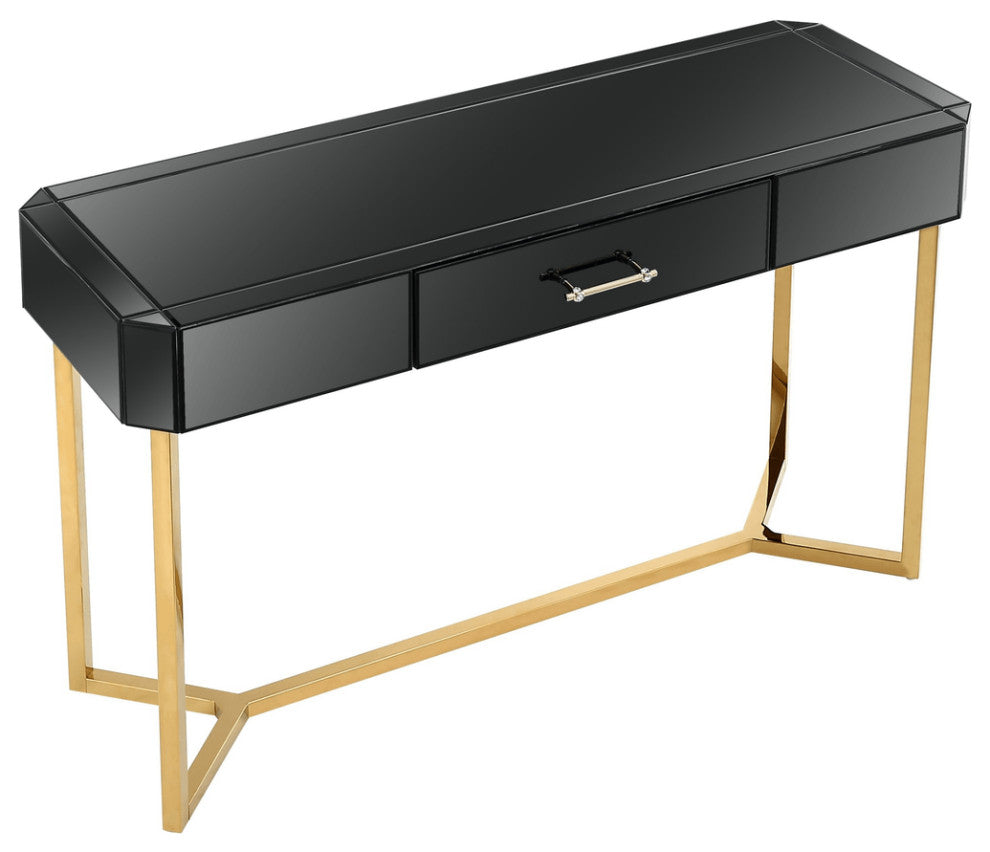 Black and Gold Console Table