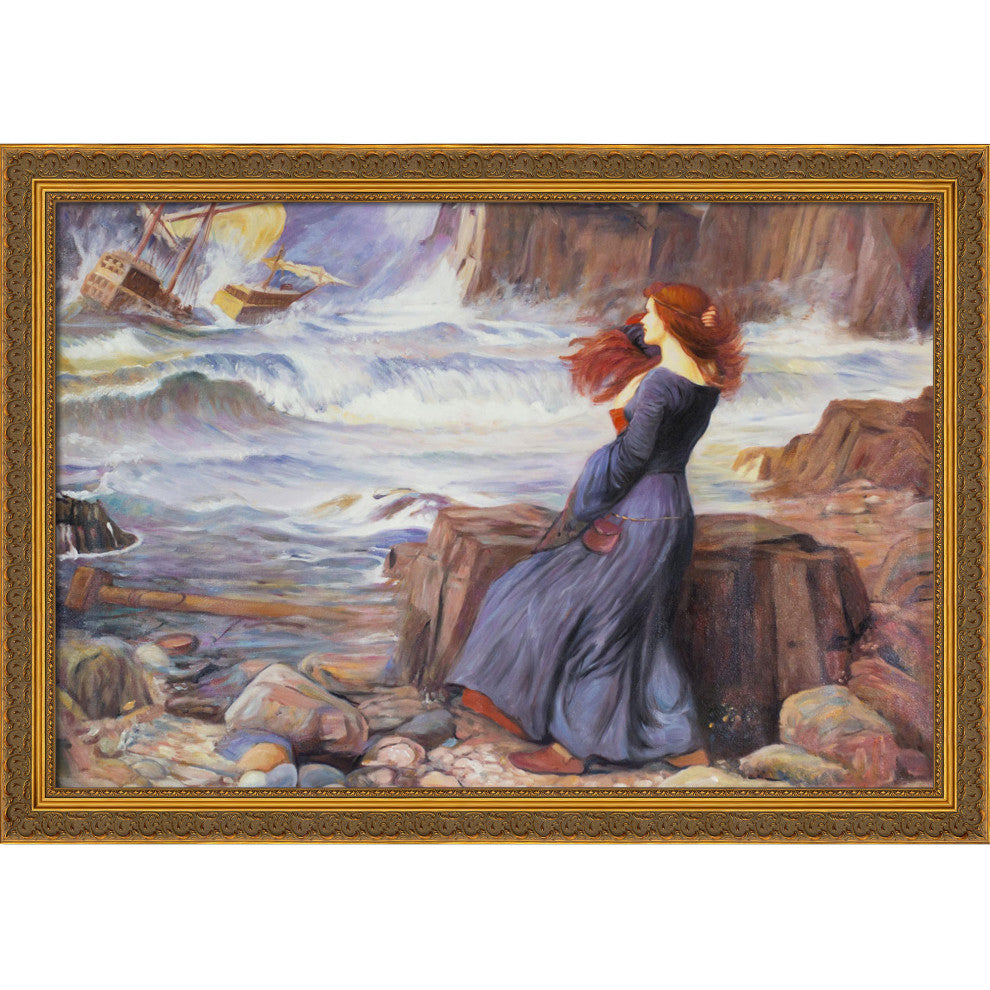 Miranda - The Tempest, Baroque Antique Gold Frame