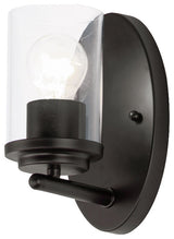 Maxim 10211CL Corona 8" Tall Bathroom Sconce - Black