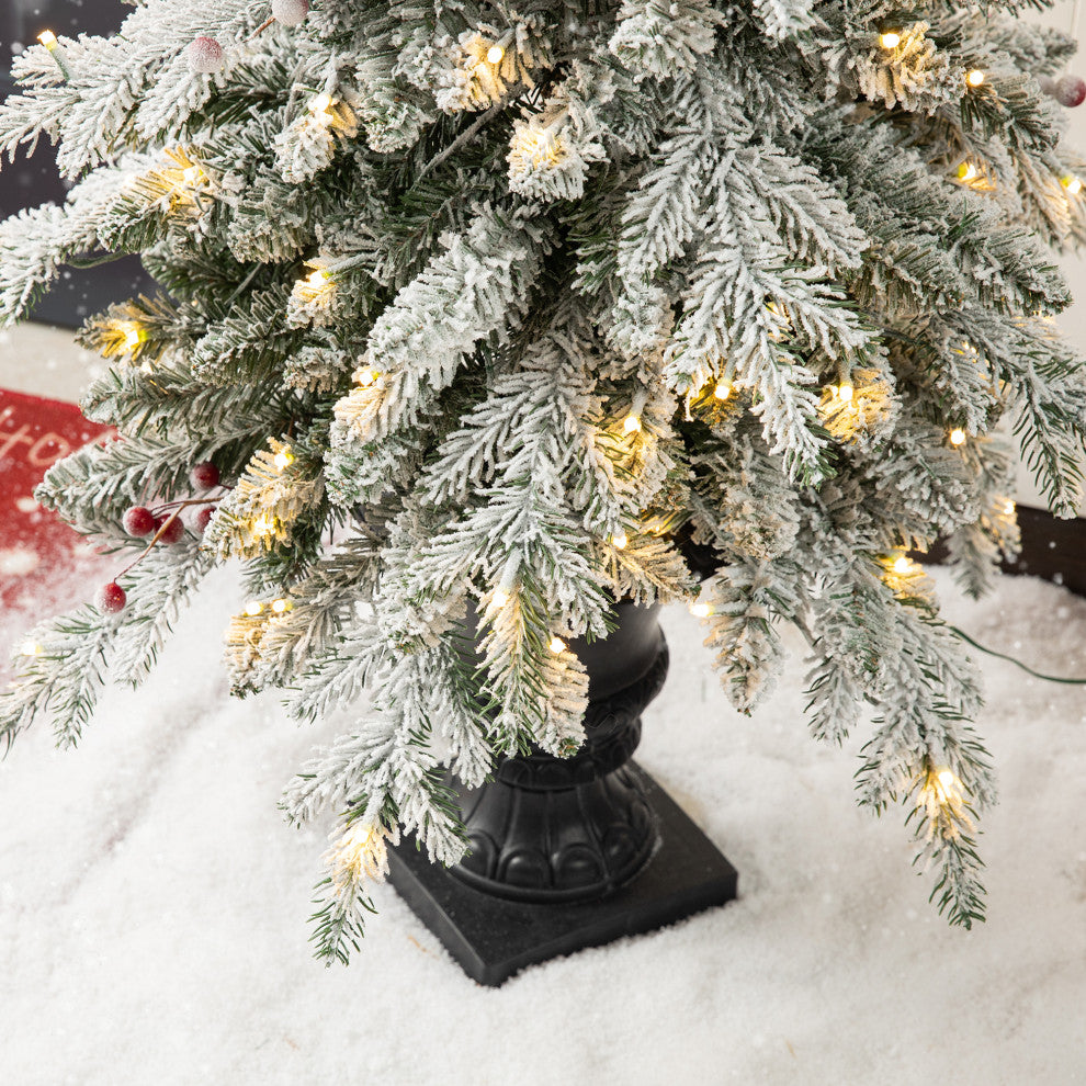 5' Pre-Lit Artificial Christmas Porch Tree