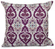 Bombay, Geometric Print Pillow, Purple, 26"x26"