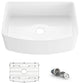 Pure 30" Curved Apron Front Farmhouse Kitchen Fireclay Sink