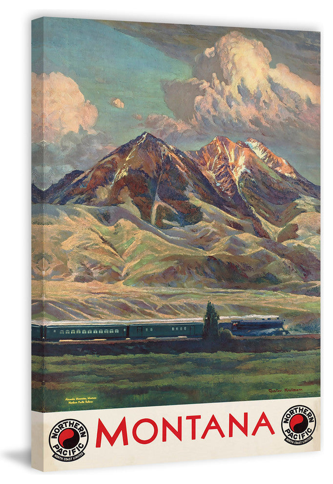"Montana" Painting Print on Wrapped Canvas, 16"x24"