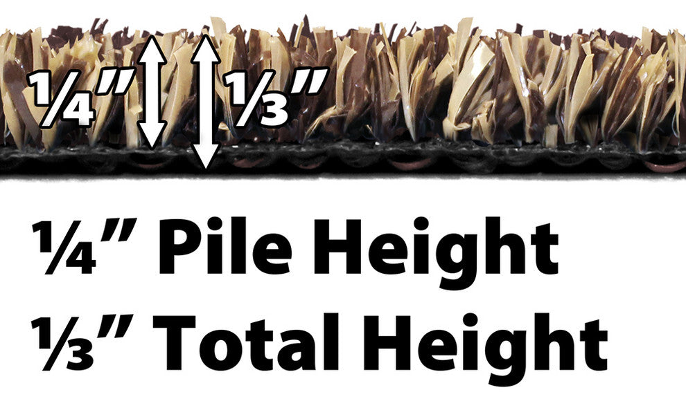 Outdoor Artificial Turf With Marine Backing, Woodland Brown, 6 Ft X 25 Ft