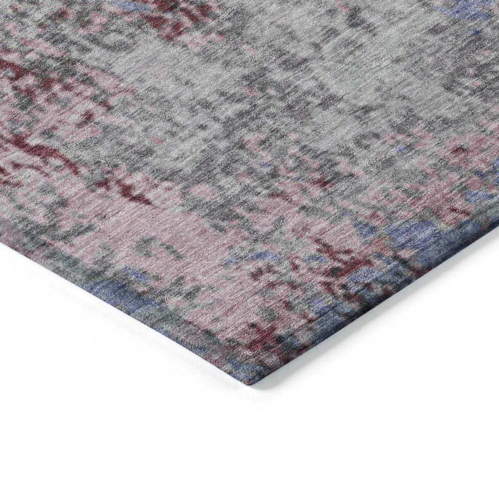 Machine Washable Indoor/Outdoor Chantille ACN1911 Blue 8' x 10' Rug