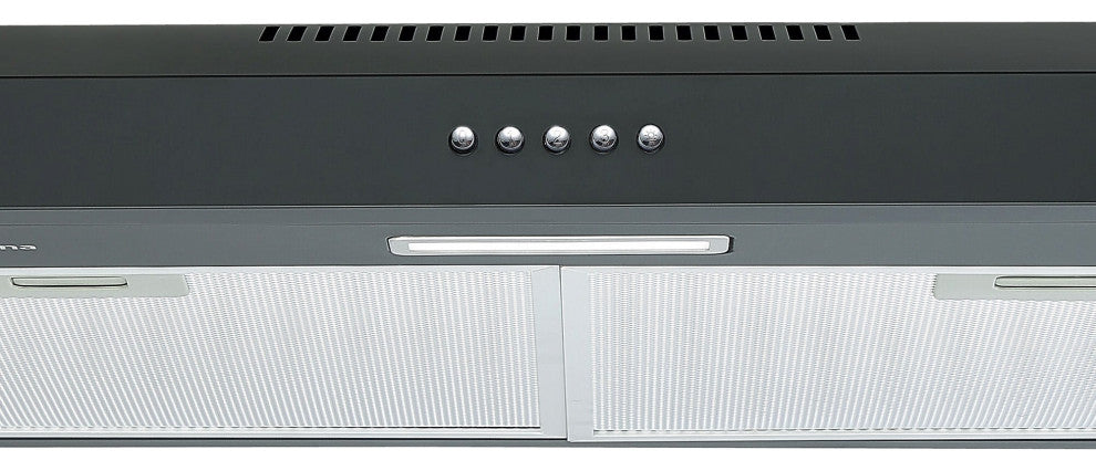 Ancona 24" 110 CFM Convertible Under Cabinet Range Hood, Matte Black