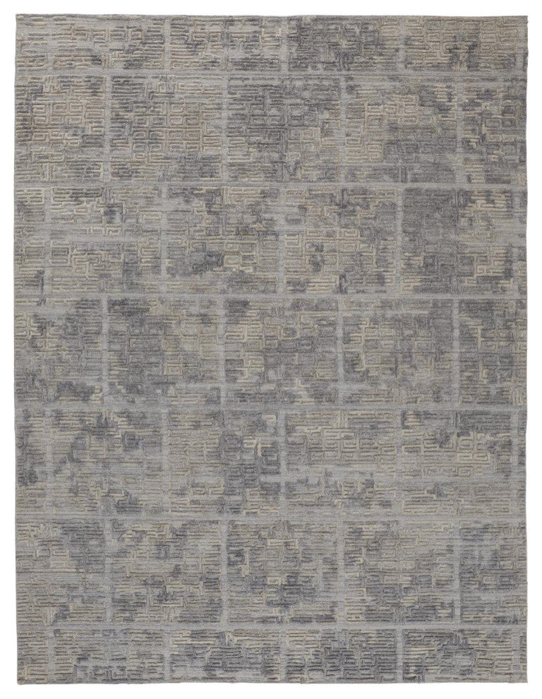 Weave & Wander Huntley Blue 9'x12' Hand Woven Area Rug