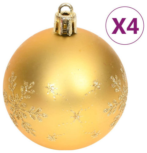 vidaXL Christmas Bauble Set 70 Piece Christmas Ball for Xmas Tree Gold and Red