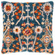 Surya Savona SVA-002 21"x21" Pillow Cover, Beige/Teal/Burnt Orange/Red