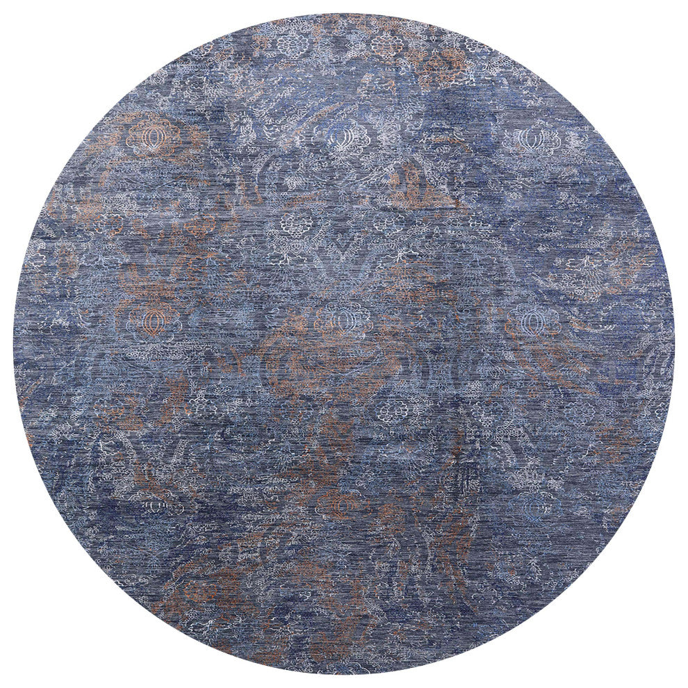 Ahgly Company Indoor Round Mid-Century Modern Area Rugs, 5' Round