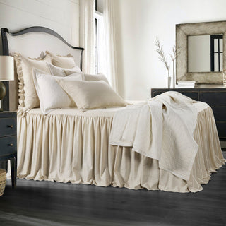 3 Piece Luna Bedspread Set, Light Tan, King
