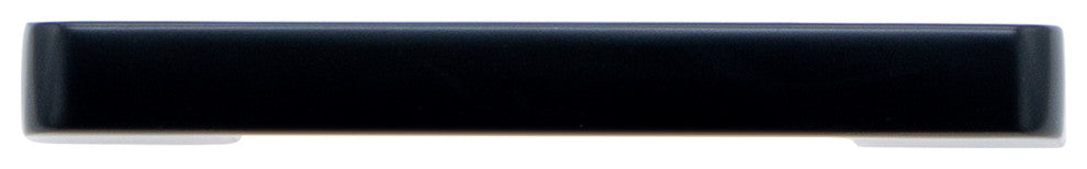 Utopia Alley Zinc Cabinet Pull, 3.75"/5.0" Center to Center, Matt Black, 3.75", 1 Pack