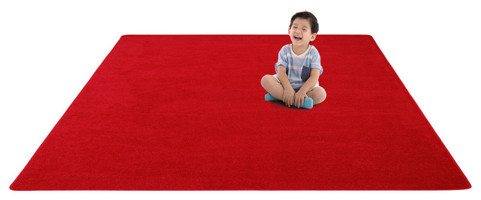 Kid Essentials Rug, Endurance, Red, 12'x8'