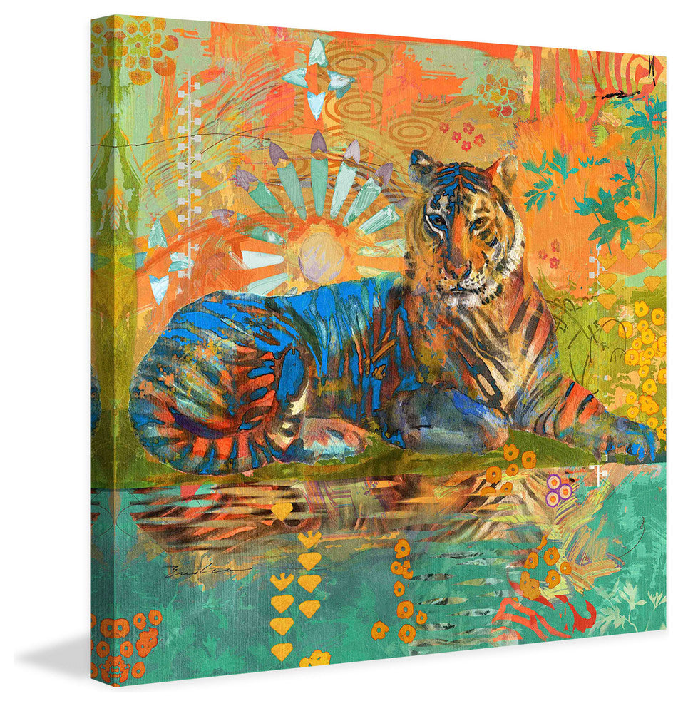 "South China Tiger" Painting Print on Canvas by Evelia