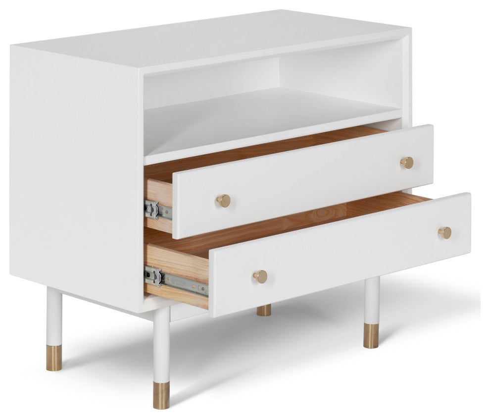 Lala Large Side Table, Satin White