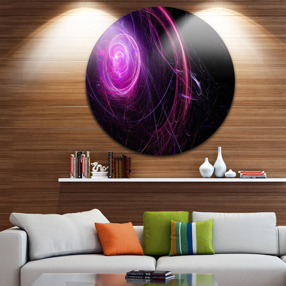 Nebula Is A Bright Star Swirl. Colored Sparks, Round Wall Art, 23"