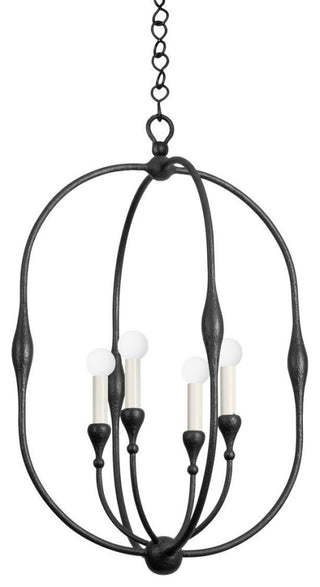 Baltic 20.25" Wide Aged Iron Outdoor Pendant