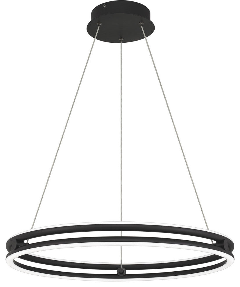 Quoizel PCGVS2824MBK LED Pendant, Matte Black Finish