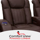 Seatcraft Athenian Home Theater Seating, Brown, Row of 4 With Loveseat