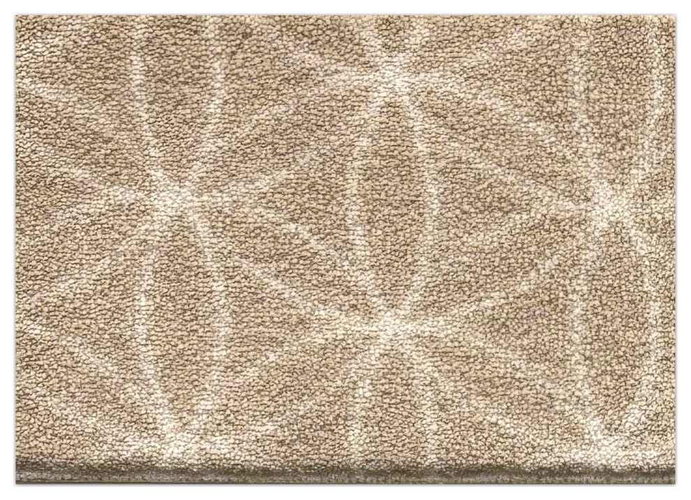 EYELET Soft Tactesse Nylon Area Rug with Anti-Stain Protection, Candlelight, 6'x9'