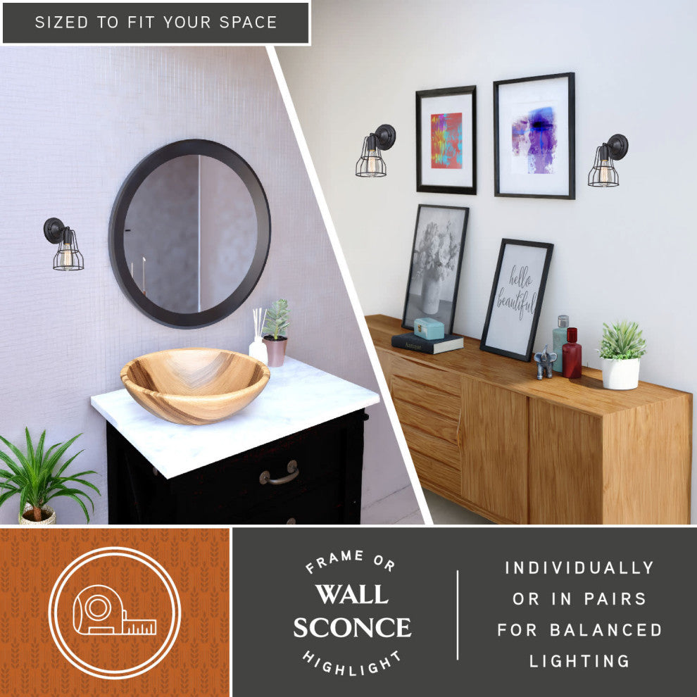 Clybourn 1-Light Adjustable Vanity Oil Rubbed Bronze