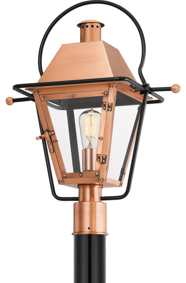 Quoizel RO9018 Rue De Royal 1 Light 23" Tall Outdoor Single Head - Aged Copper
