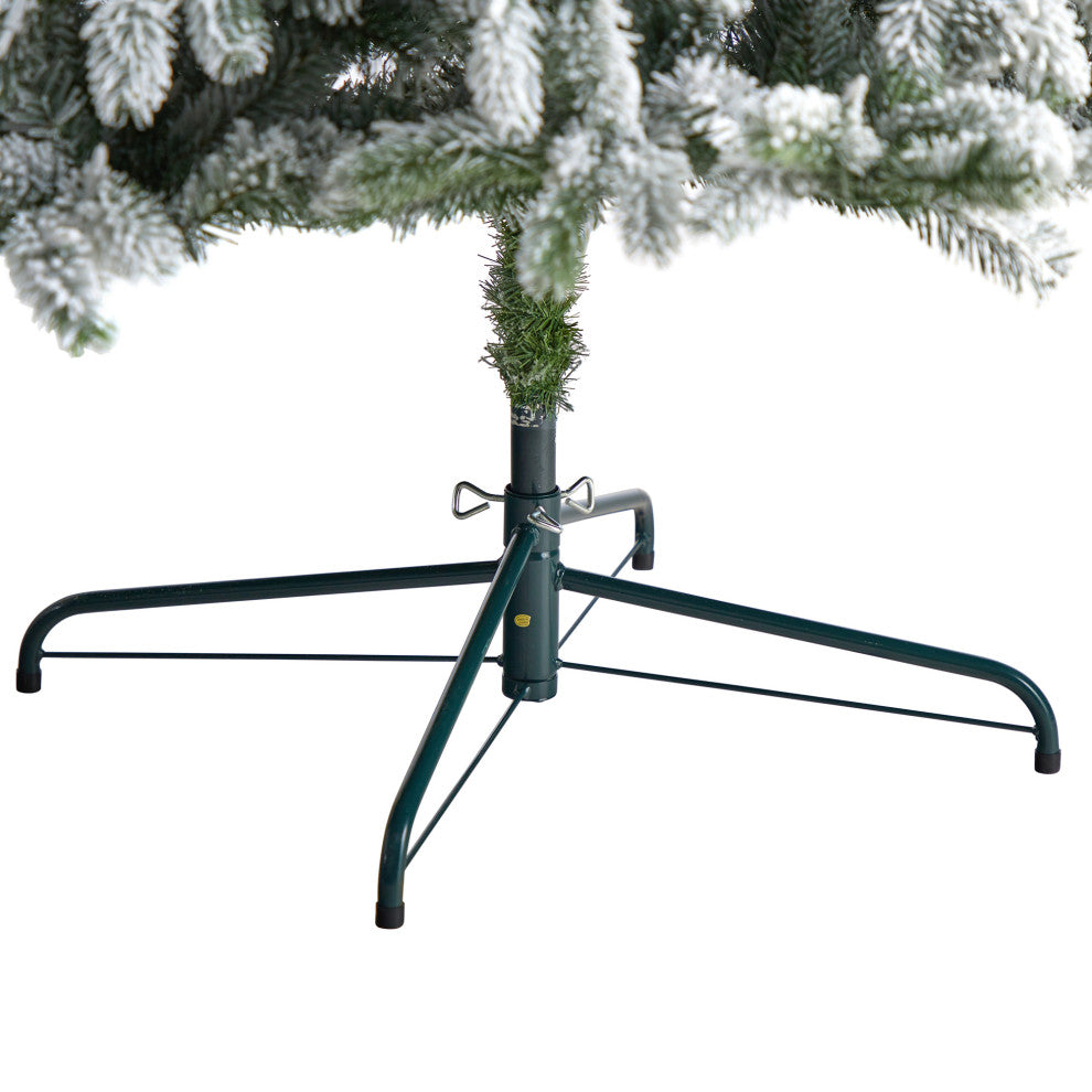 9' Flocked South Carolina Spruce Artificial Christmas Tree With 850 Clear Lights