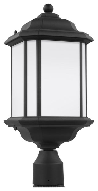Generation Lighting Lighting 1-Light Outdoor Post Lantern, Black