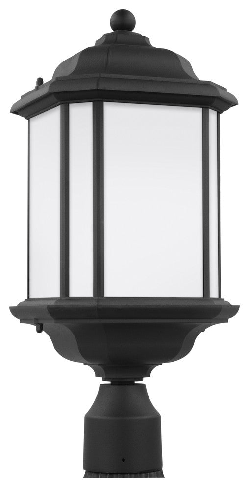 Generation Lighting Lighting 1-Light Outdoor Post Lantern, Black