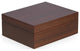 4 Watch and 6 Cufflink Storage Box, Walnut Matte Finish