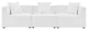 Saybrook Outdoor Patio Upholstered 3-Piece Sectional Sofa White