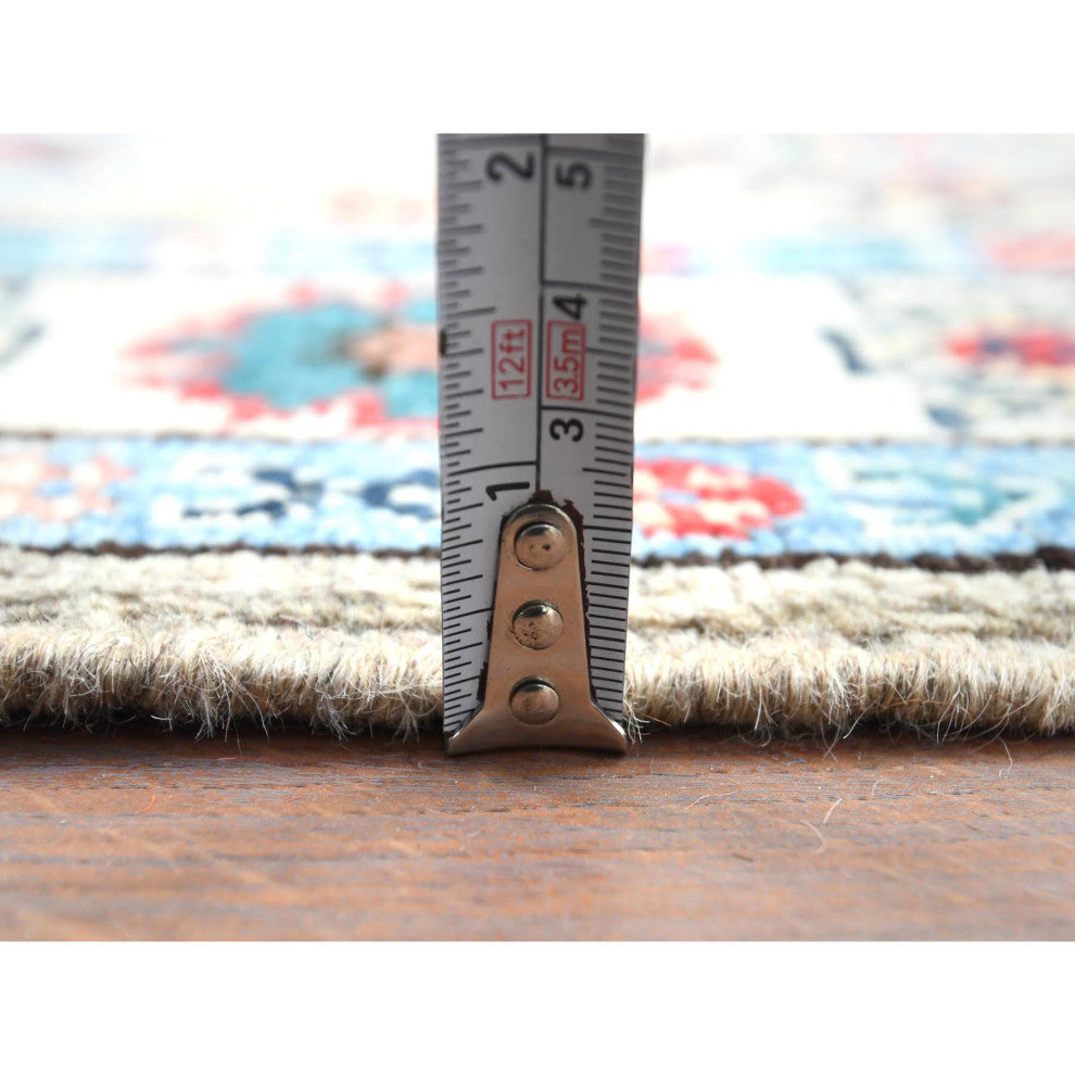 Hand Knotted Taupe Afghan Special Kazak Pure Wool XL Runner Rug 2'10" x 19'4"