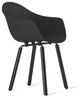Ta Armchair, Yi Base Black Stained Oak/Cream Seat