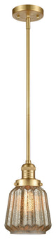 Chatham 1 Light Mini Pendant, Satin Gold, Mercury