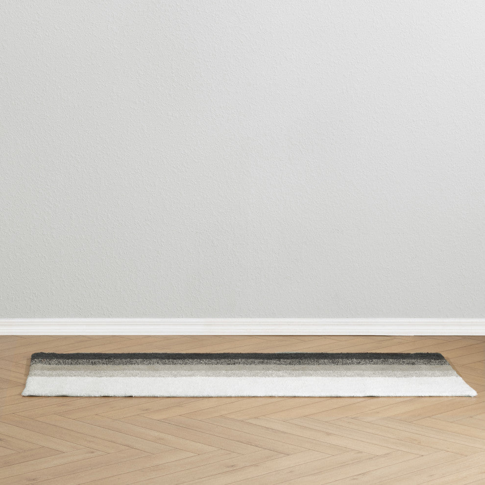 Avebury Cotton Bath Mat, Gray, 24x60