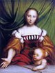The Younger Hans Holbein Venus and Amor, 21"x28" Wall Decal Print