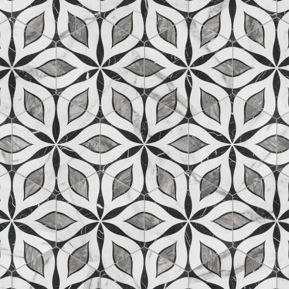 Marbilia Hex Elazig with Biotech Porcelain Floor and Wall Tile