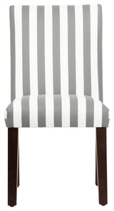Hughes Dining Chair, Canopy Stripe, Storm and Twill