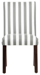 Hughes Dining Chair, Canopy Stripe, Storm and Twill