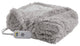 Serta Malea Shaggy Faux Fur Heated Throw, Grey