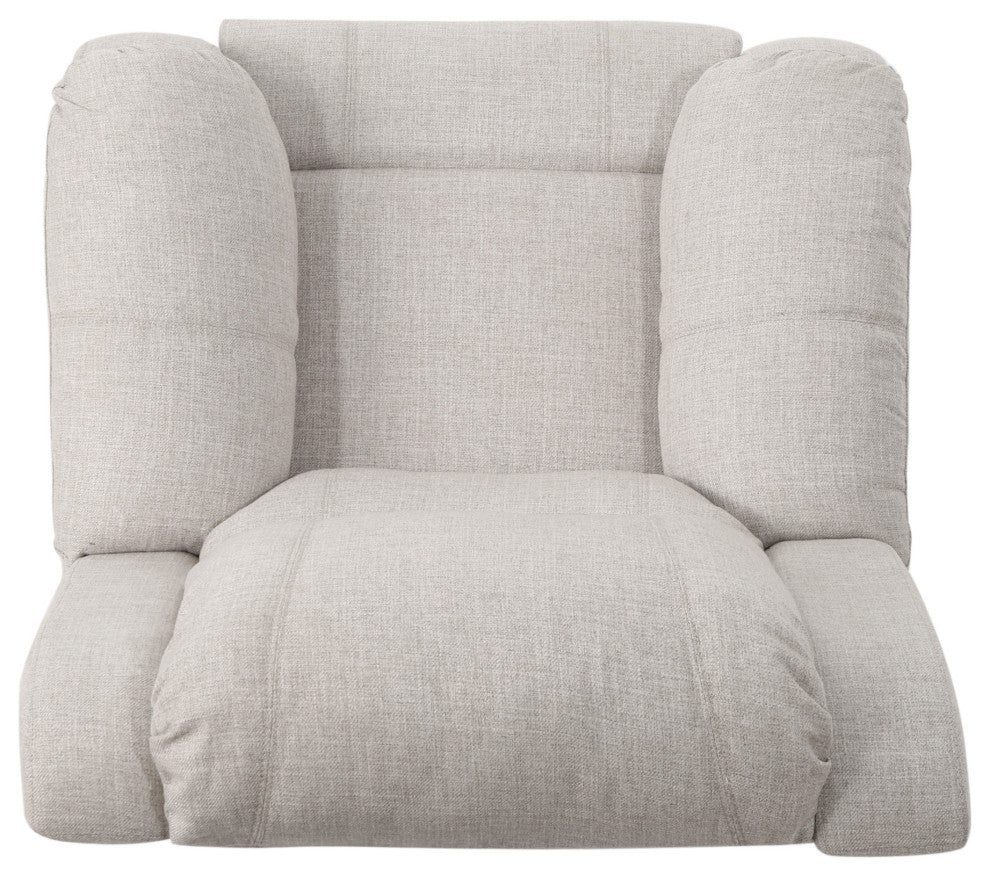 GDF Studio Scarlett Classic Fabric Gliding Recliner Chair, Beige