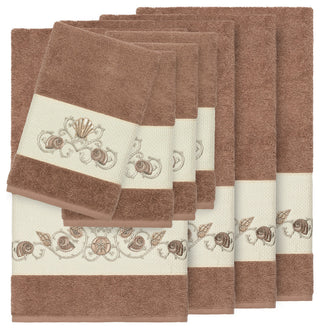 Bella 8 Piece Embellished Towel Set