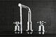 Fauceture Widespread Bathroom Faucet With Brass Pop-Up, Polished Chrome