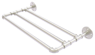 Pipeline Wall Mounted Towel Shelf, Satin Nickel, 18"