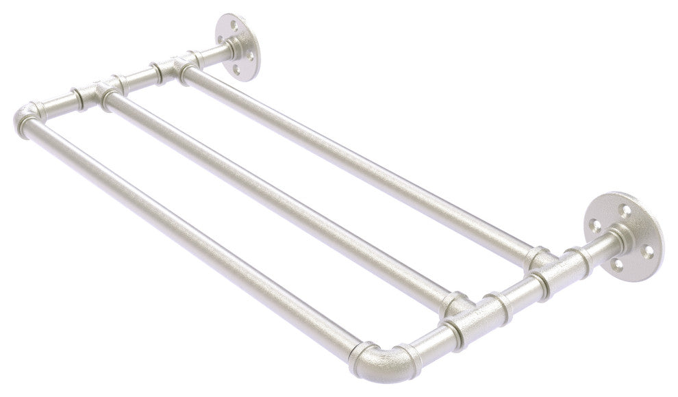 Pipeline Wall Mounted Towel Shelf, Satin Nickel, 18"