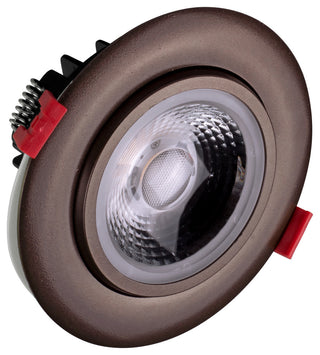 4" LED Gimbal Recessed Downlight, Oil-Rubbed Bronze, 3000k